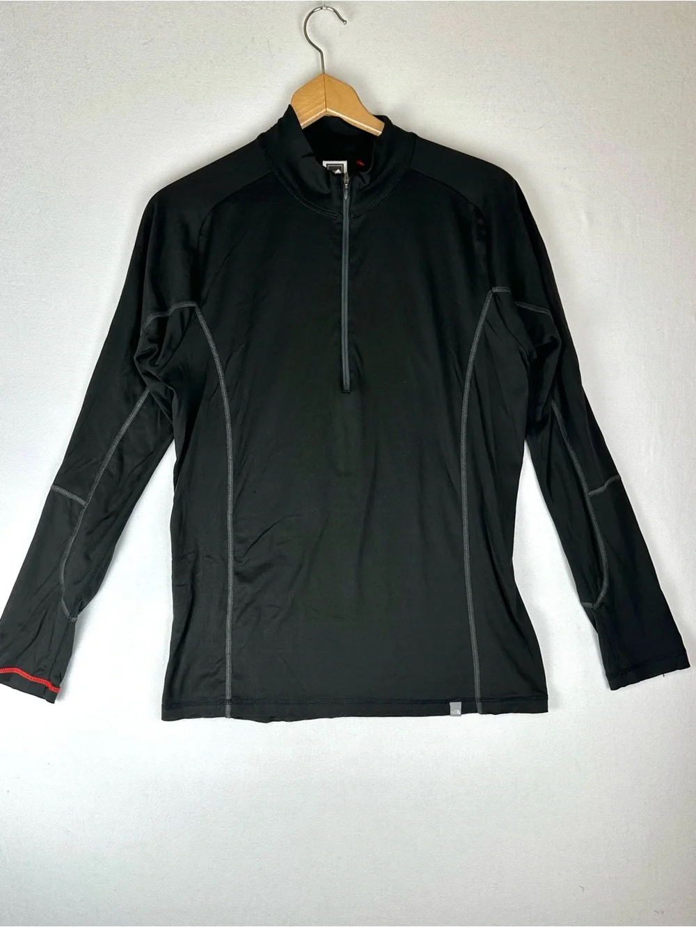 The North Face Quarter Zip Base Layer Black Men's Large